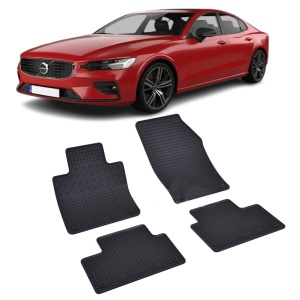 Set 4 covorase Volvo S60 2018-prezent, din cauciuc 100%, compatibile cu autoturismul VOLVO S60 v5507