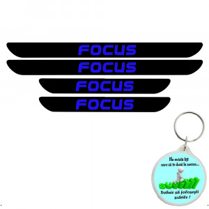 Set 4 protectii praguri auto autoadezive Focus si breloc Succes, accesorii pentru autoturismul tau - masina v246518