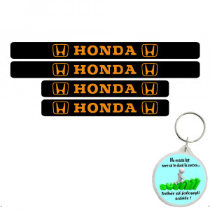 Set 4 protectii praguri auto autoadezive Honda si breloc Succes, accesorii pentru autoturismul tau - masina v246946