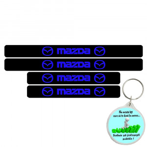 Set 4 protectii praguri auto autoadezive Mazda si breloc Succes, accesorii pentru autoturismul tau - masina v246816
