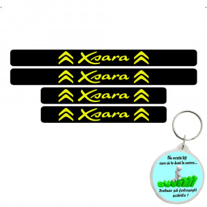 Set 4 protectii praguri auto autoadezive Xsara si breloc Succes, accesorii pentru autoturismul tau - masina v248322