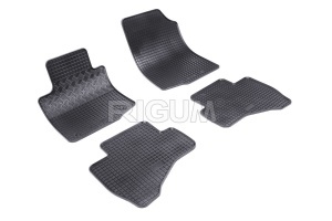 Set 5 covorase CITROEN C1 I din 2005-06.2014, cu covoras tunel median, CAROSERIE HATCHBACK, Presuri cauciuc 100%, compatibil cu autoturismul CITROEN C1 I, Rigum - Img 3