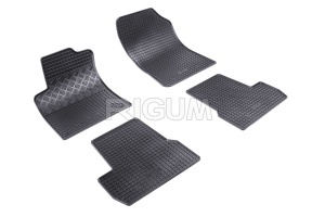 Set 5 covorase CITROEN C3 II din 2009-12.2016, cu covoras tunel median, CAROSERIE HATCHBACK, Presuri cauciuc 100%, compatibil cu autoturismul CITROEN C3 II, Rigum - Img 3