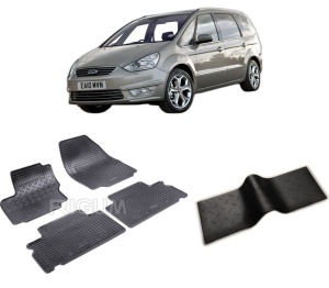 Set 5 covorase FORD GALAXY II din 06.2006-08.2015, cu covoras tunel median, CAROSERIE VAN 5 LOCURI, Presuri cauciuc 100%, compatibil cu autoturismul FORD GALAXY II, Rigum - Img 2