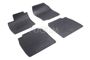 Set 5 covorase HONDA CIVIC IX din 03.2012-02.2017, cu covoras tunel median, CAROSERIE HATCHBACK, Presuri cauciuc 100%, compatibil cu autoturismul HONDA CIVIC IX, Rigum - Img 3