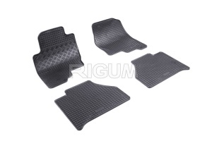 Set 5 covorase NISSAN NAVARA LE NEW din 2007-PREZENT, cu covoras tunel median, CAROSERIE PICK-UP, Presuri cauciuc 100%, compatibil cu autoturismul NISSAN NAVARA LE NEW, Rigum - Img 3