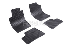 Set 5 covorase PEUGEOT 206 din 1998-2010, cu covoras tunel median, CAROSERIE HATCHBACK, Presuri cauciuc 100%, compatibil cu autoturismul PEUGEOT 206, Rigum - Img 3