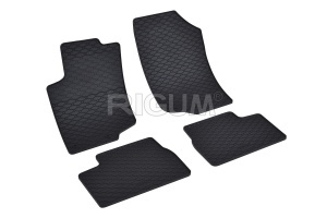 Set 5 covorase PEUGEOT 207 din 2006-2012, cu covoras tunel median, CAROSERIE HATCHBACK, Presuri cauciuc 100%, compatibil cu autoturismul PEUGEOT 207, Rigum - Img 3
