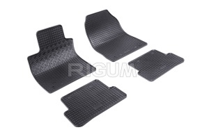 Set 5 covorase RENAULT CLIO III din 01.2008-02.2013, cu covoras tunel median, CAROSERIE COMBI, Presuri cauciuc 100%, compatibil cu autoturismul RENAULT CLIO III, Rigum - Img 3
