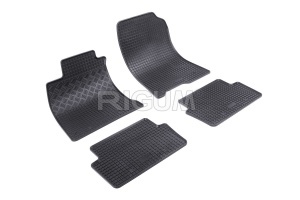 Set 5 covorase RENAULT LAGUNA III din 07.2007-12.2015, cu covoras tunel median, CAROSERIE HATCHBACK, Presuri cauciuc 100%, compatibil cu autoturismul RENAULT LAGUNA III, Rigum - Img 3