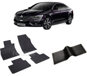 Set 5 covorase RENAULT TALISMAN din 01.2016-12.2022, cu covoras tunel median, CAROSERIE SEDAN, Presuri cauciuc 100%, compatibil cu autoturismul RENAULT TALISMAN, Rigum - Img 2