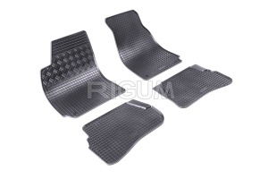 Set 5 covorase VOLKSWAGEN PASSAT B5 din 10.1996-2005, cu covoras tunel median, CAROSERIE SEDAN, Presuri cauciuc 100%, compatibil cu autoturismul VOLKSWAGEN PASSAT B5, Rigum - Img 3