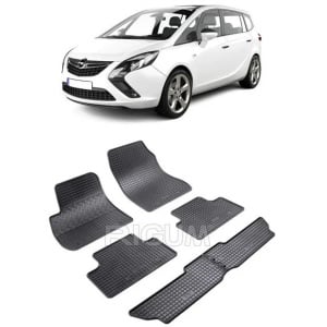 Set 6 covorase Opel Zafira C 7M 2012-2019, din cauciuc 100%, compatibile cu autoturismul OPEL Zafira v4613