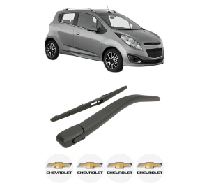 Set brat stergator spate cu lamela pentru CHEVROLET SPARK (M300) din 2010, pentru spate, din cauciuc siliconat rezistent, 4 stickere auto CHEVROLET v2501