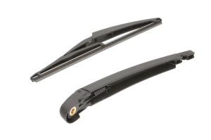 Set brat stergator spate cu lamela pentru FORD KA (RU8) din 2008-2016, pentru spate, din cauciuc siliconat rezistent, 4 stickere auto FORD v2051