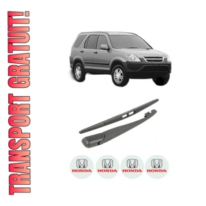 Set brat stergator spate cu lamela pentru HONDA CR-V II (RD_) din 2001-2007, pentru spate, din cauciuc siliconat rezistent, 4 stickere auto HONDA