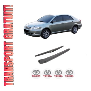 Set brat stergator spate cu lamela pentru TOYOTA AVENSIS (_T25_) din 2003-2008, pentru spate, din cauciuc siliconat rezistent, 4 stickere auto TOYOTA