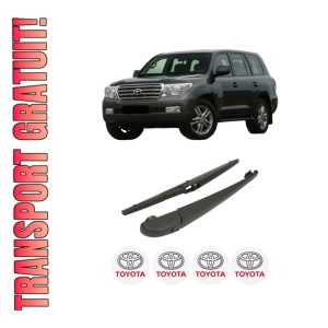 Set brat stergator spate cu lamela pentru TOYOTA LAND CRUISER 200 (_J2_) din 2008-2012, pentru spate, din cauciuc siliconat rezistent, 4 stickere auto TOYOTA