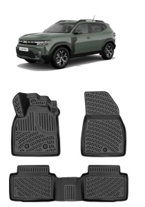 Set Covorase Auto cauciuc dedicate DACIA DUSTER 4X2 ECO G / E-TECH HYBRID 2024-2025