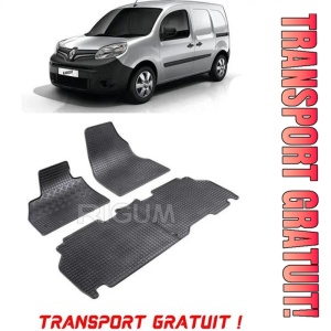 set covorase auto dedicate, din cauciuc 100% Premium Renault Kangoo II, Van, fabricat din 2008 - Prezent, 5 Locuri - Transport Gratuit