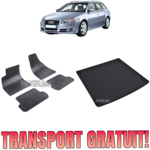 Set Covorase Auto Si Tavita Portbagaj AUDI A4 B7 din 11.2004 - 03.2008, caroserie combi,