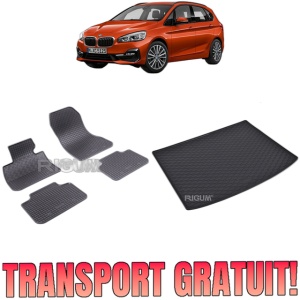 Set Covorase Auto Si Tavita Portbagaj BMW SERIA 2 F45 din 09.2014 - 10.2021, caroserie van,