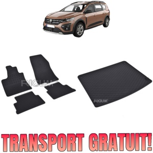 Set Covorase Auto Si Tavita Portbagaj DACIA JOGGER din 2022 - 2026, caroserie combi,