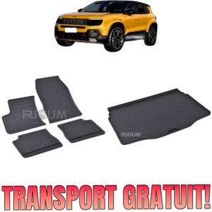 Set Covorase Auto Si Tavita Portbagaj JEEP AVENGER EV din 2023 - 2026, caroserie suv, PORTBAGAJ INFERIOR SI SUPERIOR