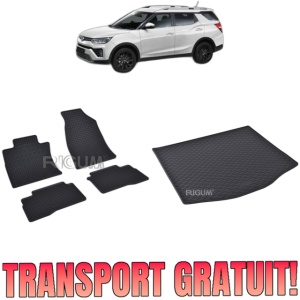 Set Covorase Auto Si Tavita Portbagaj KGM GRAND TIVOLI din 2025 - 2026, caroserie suv, PORTBAGAJ INFERIOR SI SUPERIOR