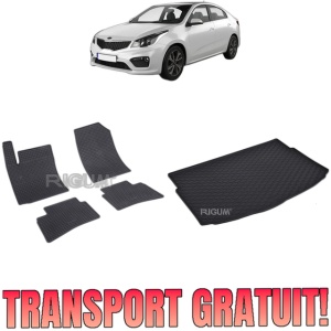 Set Covorase Auto Si Tavita Portbagaj KIA RIO IV din 02.2017 - 2026, caroserie hatchback, FARA PORTBAGAJ INTERMEDIAR