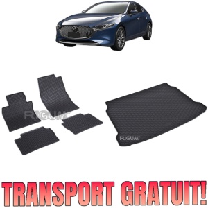 Set Covorase Auto Si Tavita Portbagaj MAZDA 3 IV din 03.2019 - 2026, caroserie hatchback,