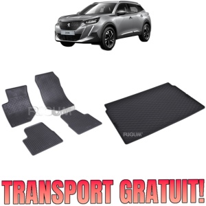 Set Covorase Auto Si Tavita Portbagaj PEUGEOT 2008 II din 01.2020 - 2026, caroserie suv, PORTBAGAJ SUPERIOR SI PORTBAGAJ INFERIOR
