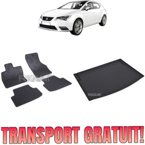 Set Covorase Auto Si Tavita Portbagaj SEAT LEON IV KL din 03.2020 - 2026, caroserie hatchback, PORTBAGAJ INFERIOR SI SUPERIOR