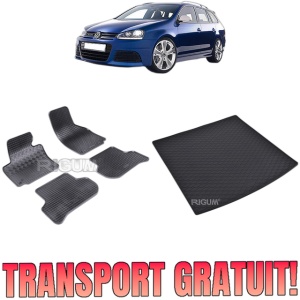 Set Covorase Auto Si Tavita Portbagaj VOLKSWAGEN GOLF 5 din 10.2003 - 09.2012, caroserie combi,