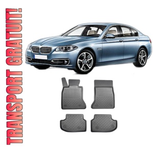 Set covorase BMW SERIA 5 F10, din 2013 - 01.2017, covorase tavita, caroserie SEDAN FACELIFT, fara X-DRIVE, compatibile cu autoturismul BMW SERIA 5 F10, ARISTAR