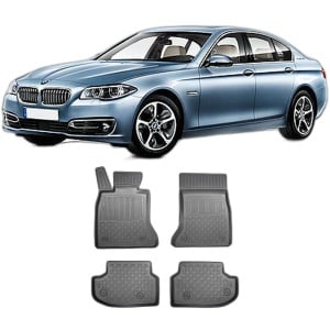 Set covorase BMW SERIA 5 F10, din 2013 - 01.2017, covorase tavita, caroserie SEDAN FACELIFT, fara X-DRIVE, compatibile cu autoturismul BMW SERIA 5 F10, ARISTAR - Img 2