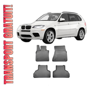 Set covorase BMW X5 E70, din 04.2007 - 09.2013, covorase tavita, caroserie SUV 5-7 LOCURI, fara rand 3, compatibile cu autoturismul BMW X5 E70, ARISTAR