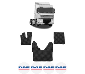 Set covorase Camion Tir DAF XF 105 din 2005-2013, Auto, 4x Stickere auto cu DAF