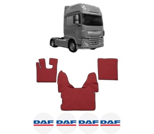 Set covorase Camion Tir DAF XF 106 din 2012-2017, Auto, 4x Stickere auto cu DAF