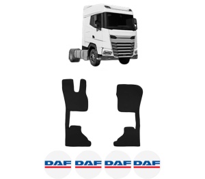 Set covorase Camion Tir DAF XG din 2021, Auto, 4x Stickere auto cu DAF