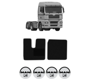 Set covorase Camion Tir MAN TGA din 1999-2012, Auto, 4x Stickere auto cu MAN