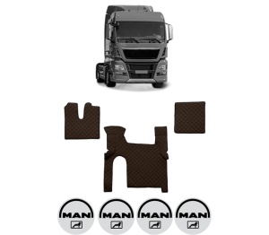 Set covorase Camion Tir MAN TGX I din 2006-2021, Auto, 4x Stickere auto cu MAN