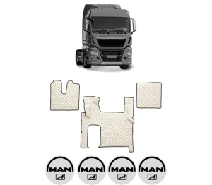 Set covorase Camion Tir MAN TGX I din 2006-2021, Auto, 4x Stickere auto cu MAN