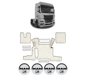Set covorase Camion Tir MAN TGX II din 2020, Auto, 4x Stickere auto cu MAN