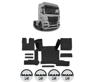 Set covorase Camion Tir MAN TGX II din 2020, Auto, 4x Stickere auto cu MAN