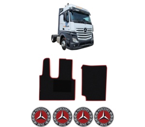 Set covorase Camion Tir MERCEDES-BENZ ACTROS MP4 / MP5 din 2011-2024, Auto, 4x Stickere auto cu MERCEDES-BENZ