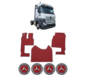 Set covorase Camion Tir MERCEDES-BENZ ACTROS MP4 / MP5 din 2011-2024, Auto, 4x Stickere auto cu MERCEDES-BENZ