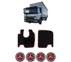 Set covorase Camion Tir MERCEDES-BENZ ATEGO 2 din 2004-2014, Auto, 4x Stickere auto cu MERCEDES-BENZ