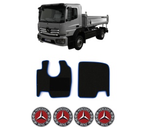 Set covorase Camion Tir MERCEDES-BENZ ATEGO 3 din 2013, Auto, 4x Stickere auto cu MERCEDES-BENZ