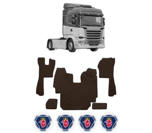 Set covorase Camion Tir SCANIA R I din 2004-2019, Auto, 4x Stickere auto cu SCANIA